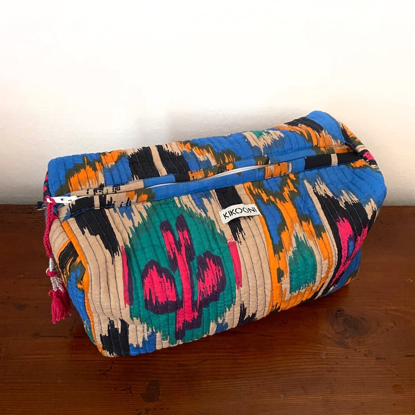 Handmade Cosmetic Bag “Ikat blue”