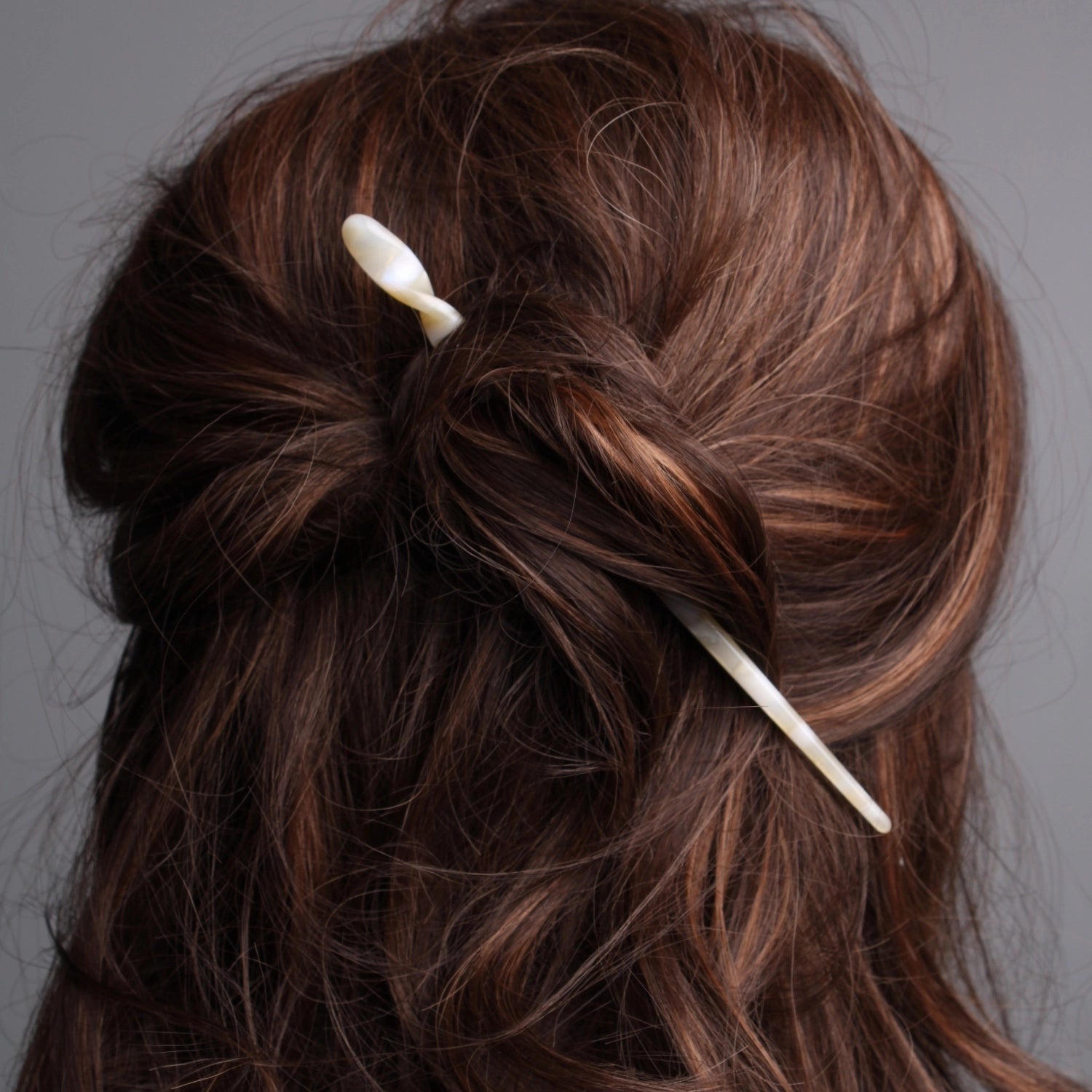 closeup of hair pin