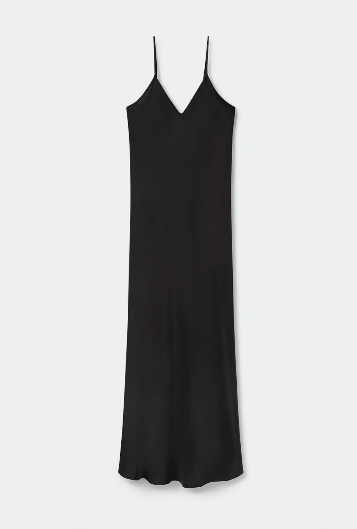 90s slip dress black