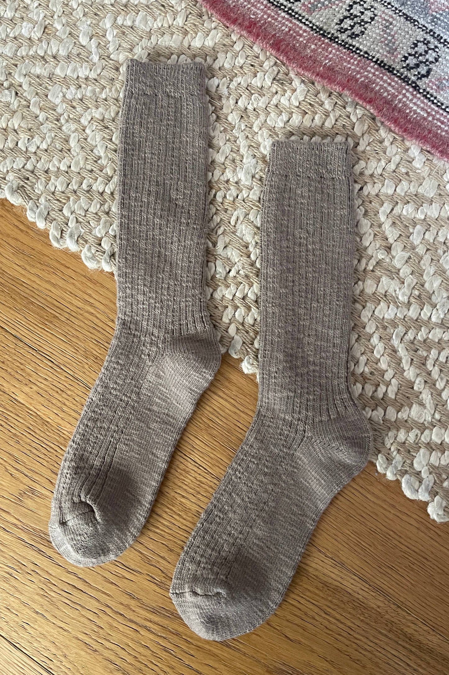 LBS cottage socks in flax