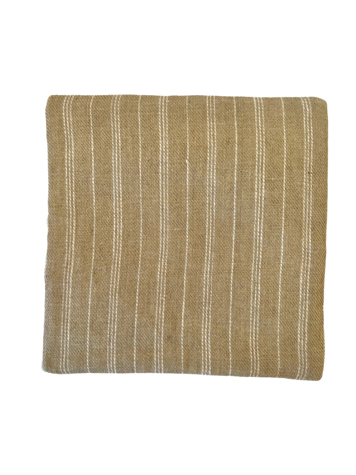 beige striped teapot mat