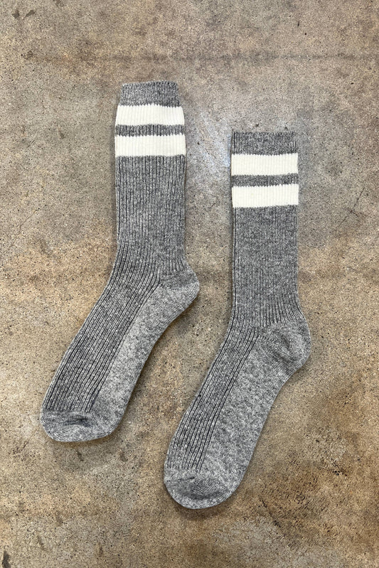 Grandpa Varsity Socks in grey