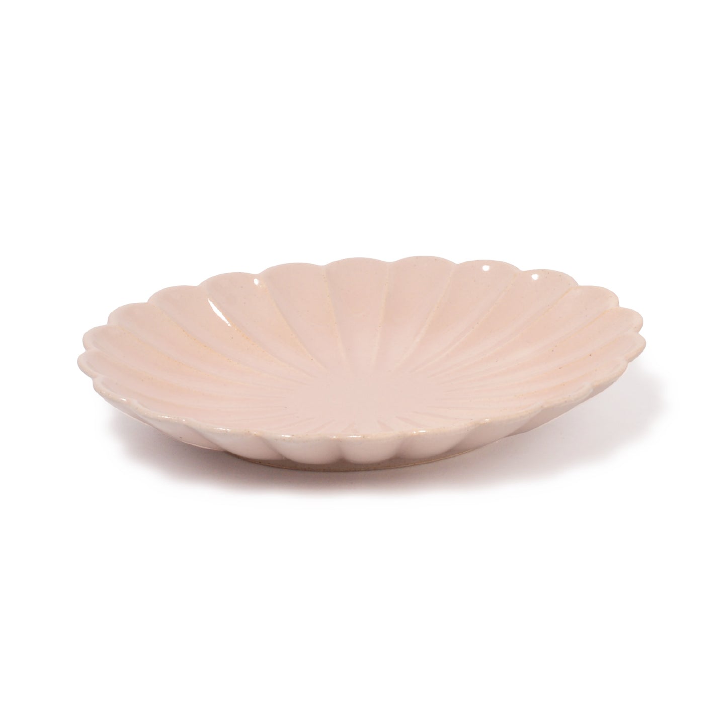 blossom plate in pale pink