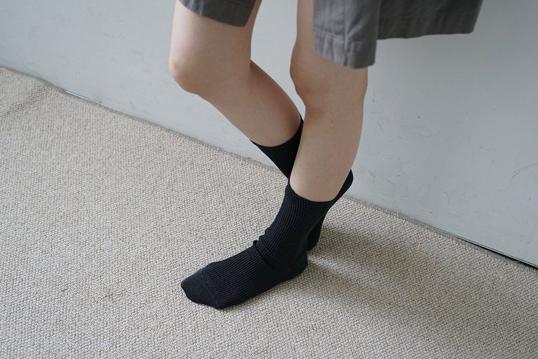 Linen Ribbed Socks