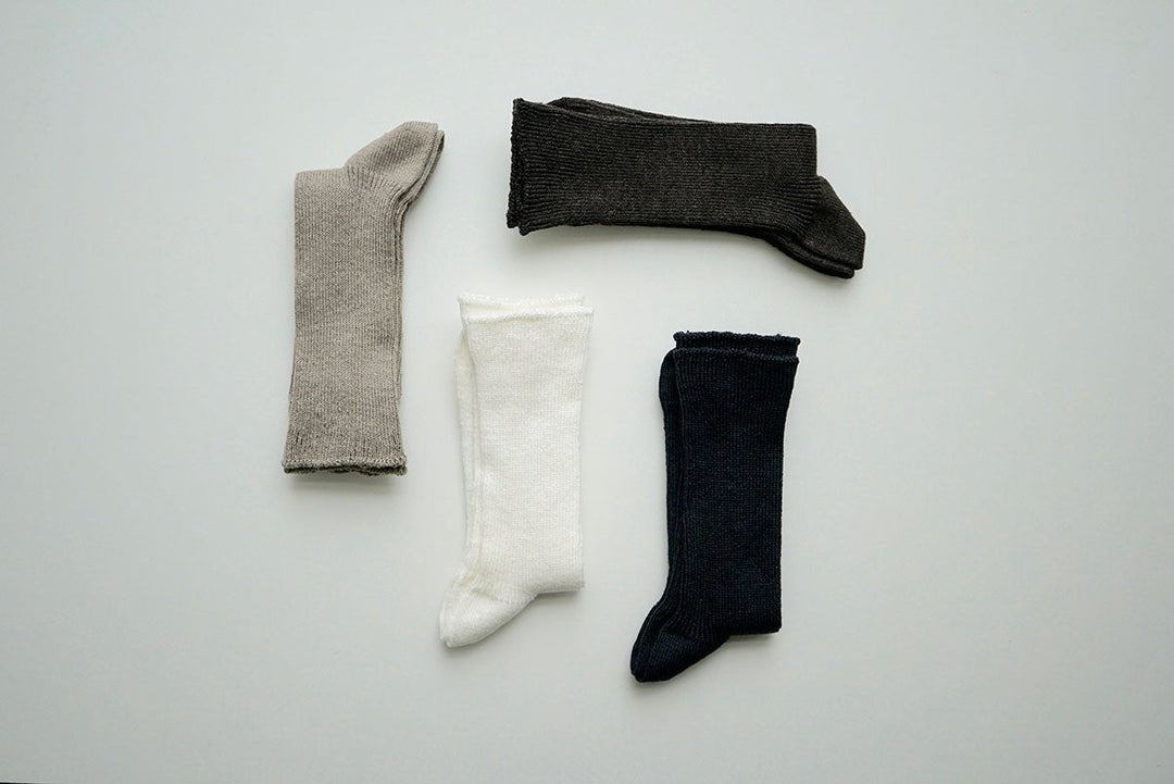 Linen Ribbed Socks