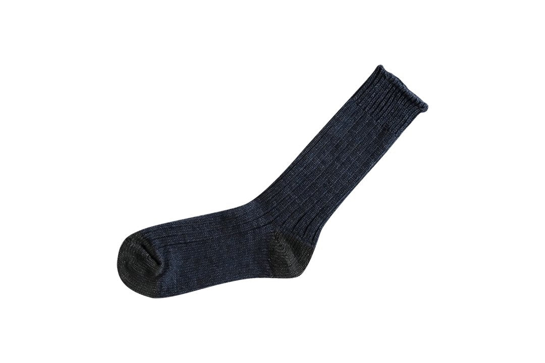 Recycled cotton socks in denim