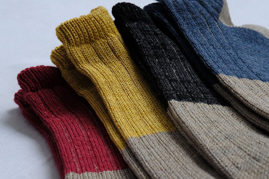 range of linen anklet socks