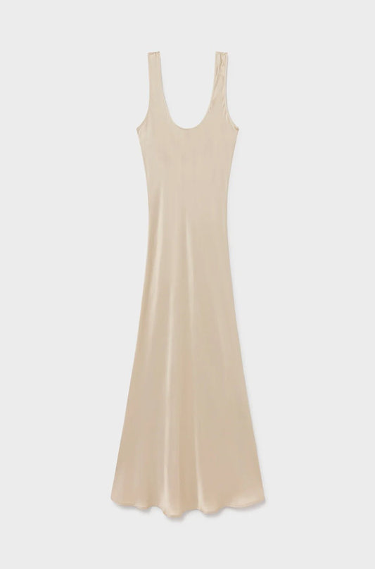 Scoop Neck Dress - Hazelnut